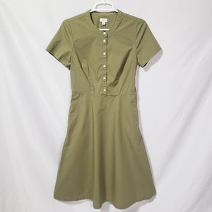 J. Crew Button Down Cotton Dress